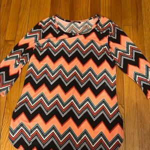 Chevron Patterned Women's Top